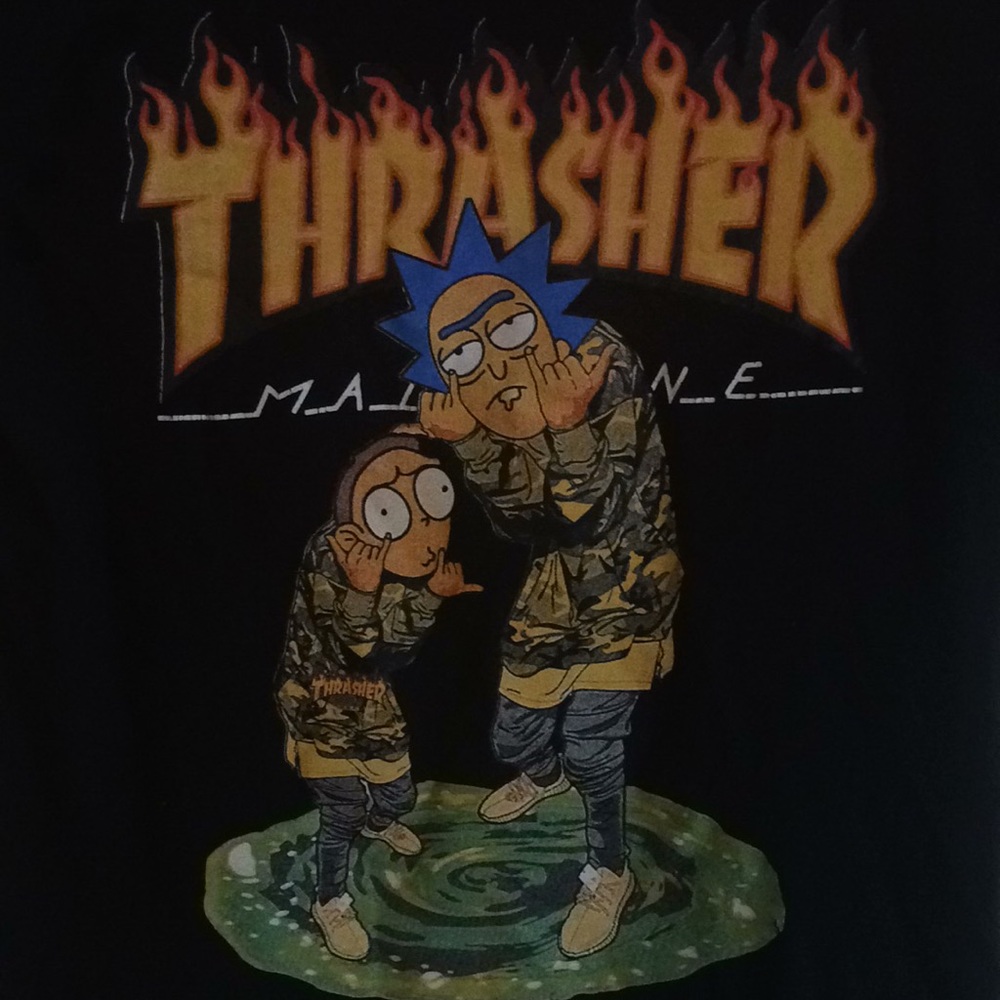 Thrasher Rick & Morty T-Shirt